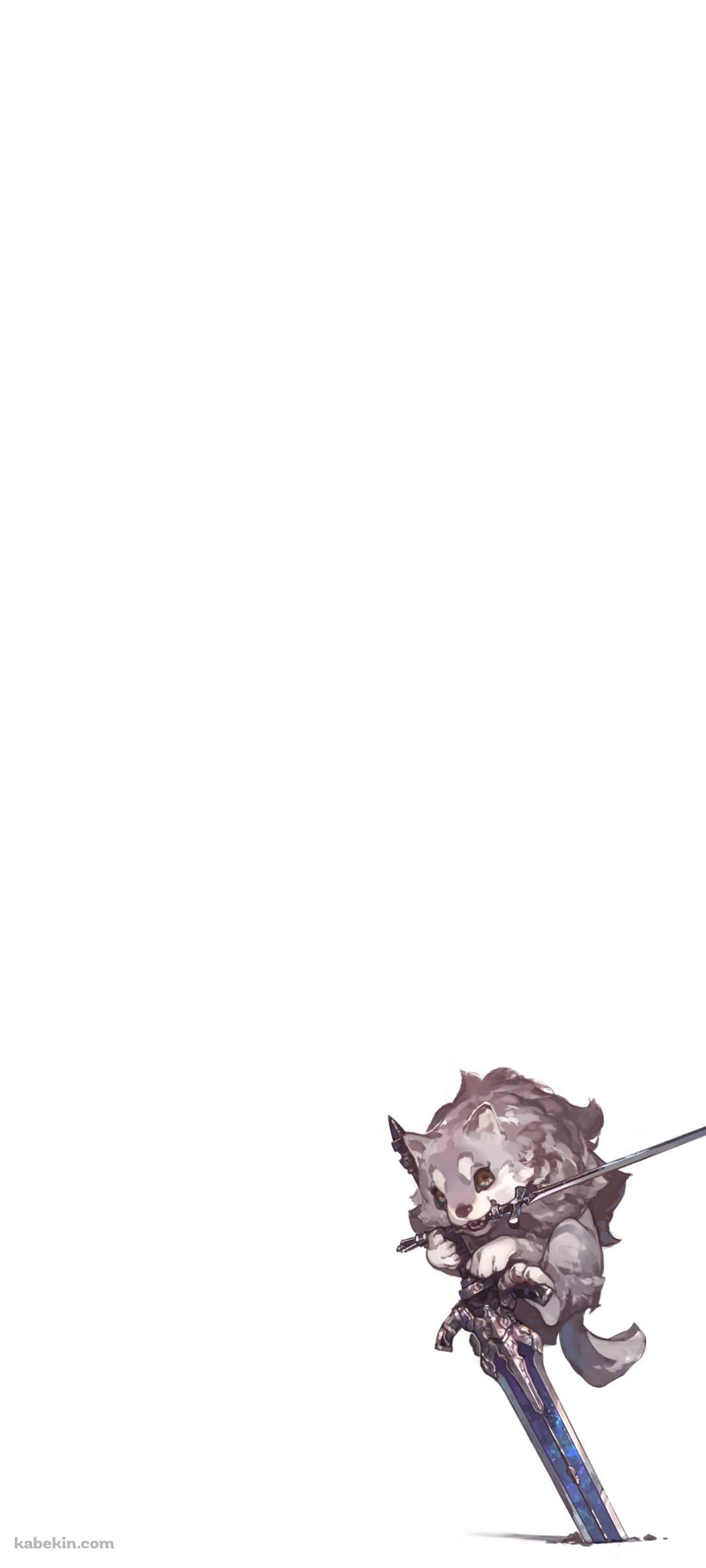 灰色の大狼シフ / Great Grey Wolf Sif / ダークソウル / かわいいのAndroidの壁紙(1080px x 2400px) スマホ用