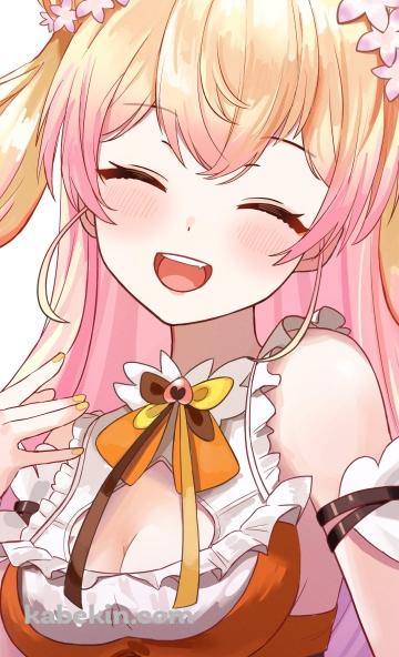かわいい桃鈴ねね / バーチャルYouTuber / ホロライブのAndroidの壁紙(360px x 592px) スマホ用