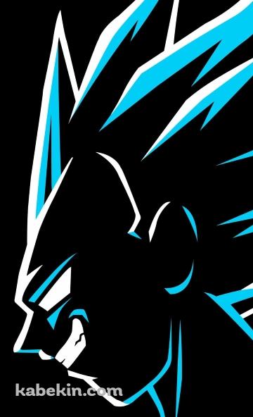 笑うベジータ / 青 / ドラゴンボールのAndroidの壁紙(360px x 592px) スマホ用