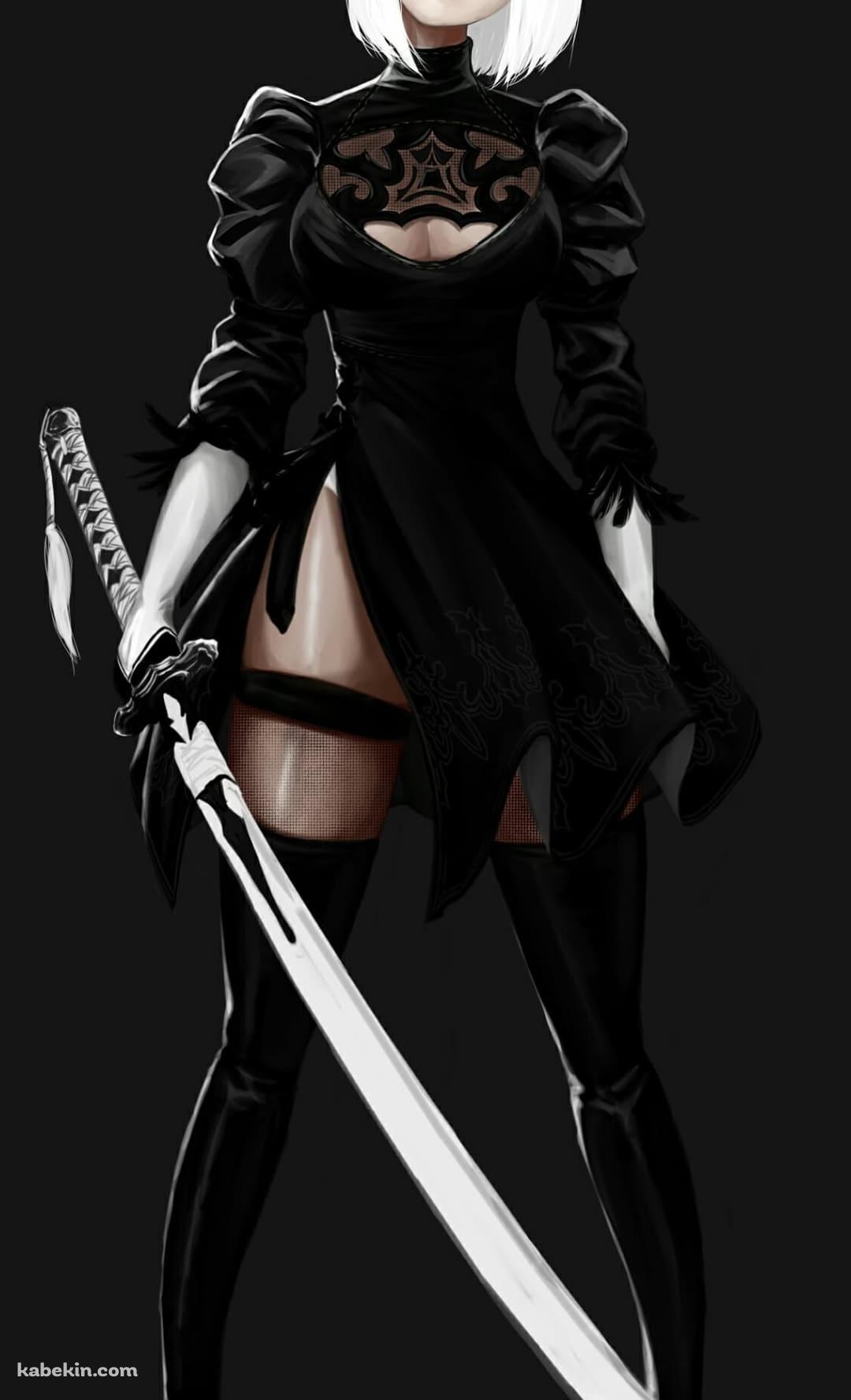 2B / ニーア・オートマタ / ファンアートのAndroidの壁紙(1080px x 1776px) スマホ用