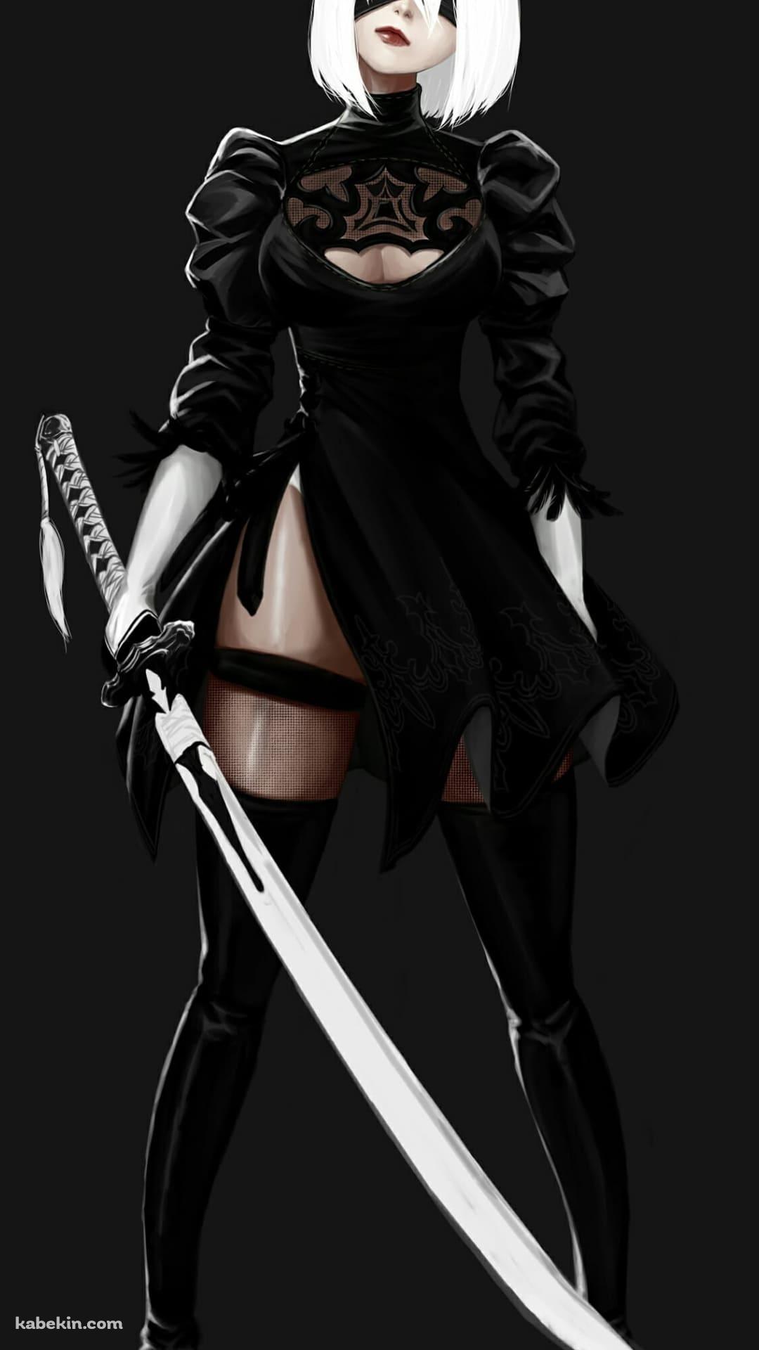 2B / ニーア・オートマタ / ファンアートのAndroidの壁紙(1080px x 1920px) スマホ用