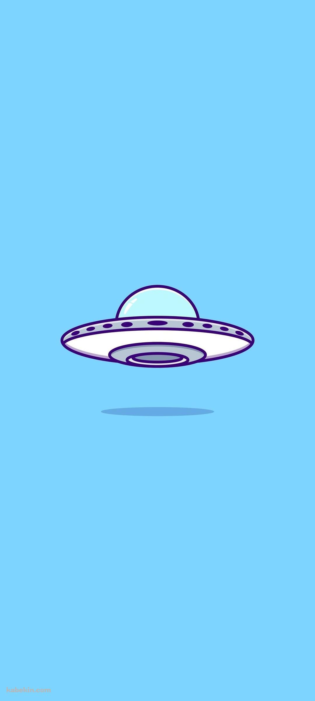 ポップなUFOのイラストのAndroidの壁紙(1080px x 2400px) スマホ用
