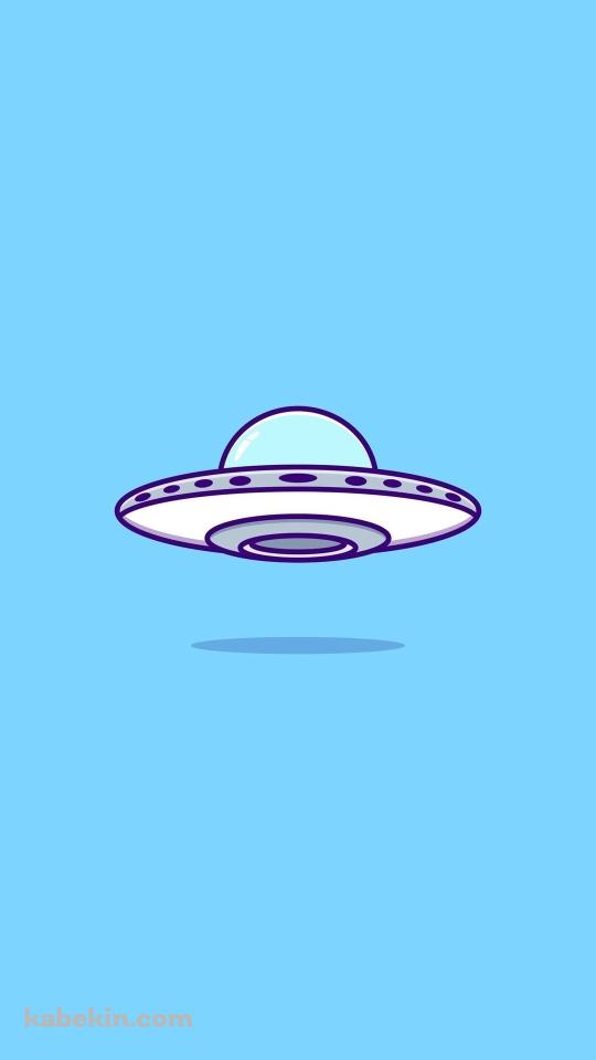 ポップなUFOのイラストのAndroidの壁紙(540px x 960px) スマホ用
