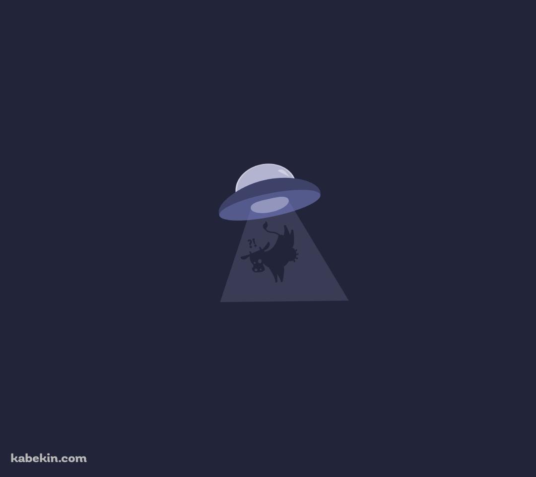 キャトルミューティレーション / UFO / 牛のAndroidの壁紙(1080px x 960px) スマホ用