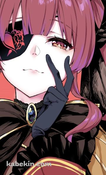 綺麗な宝鐘マリン / ホロライブ / VtuberのAndroidの壁紙(360px x 592px) スマホ用