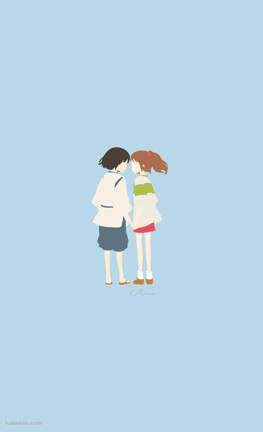 千と千尋の神隠し / ベクター / ジブリ / シンプルのAndroidの壁紙(1080px x 1776px) スマホ用