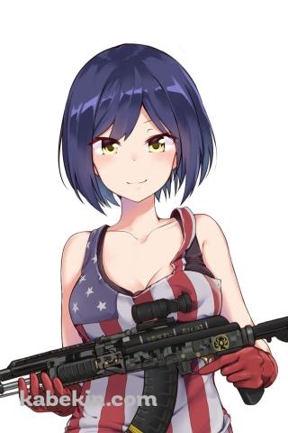 月ノ美兎 / サバゲ― / バーチャルYouTuber / にじさんじのAndroidの壁紙(320px x 480px) スマホ用