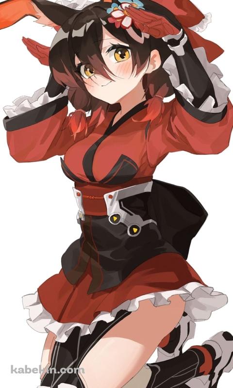 うさ耳をつけたロボ子さん / バーチャルYouTuber / ホロライブのAndroidの壁紙(480px x 800px) スマホ用