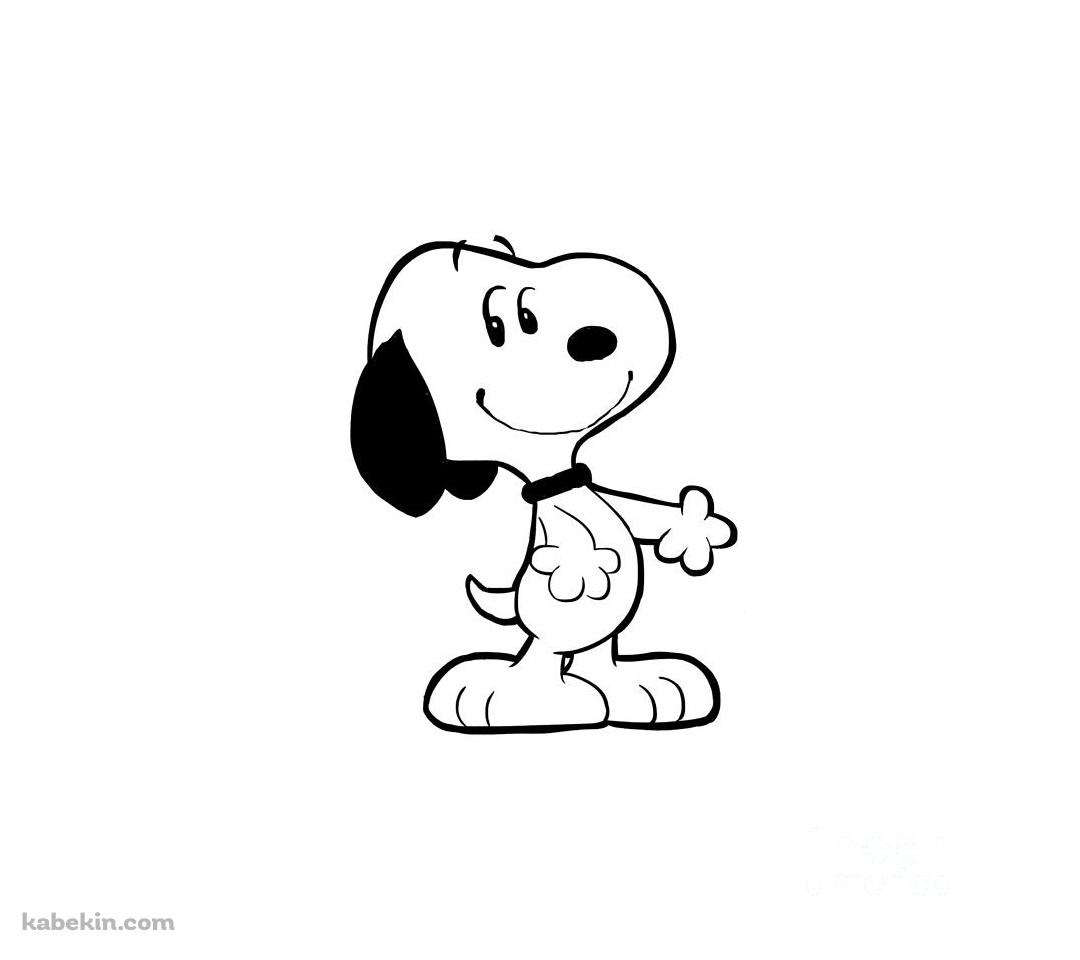 スヌーピー / Snoopy / 白 / シンプルのAndroidの壁紙(1080px x 960px) スマホ用
