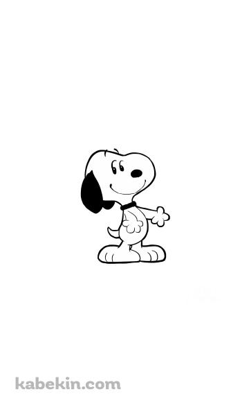スヌーピー / Snoopy / 白 / シンプルのAndroidの壁紙(360px x 592px) スマホ用