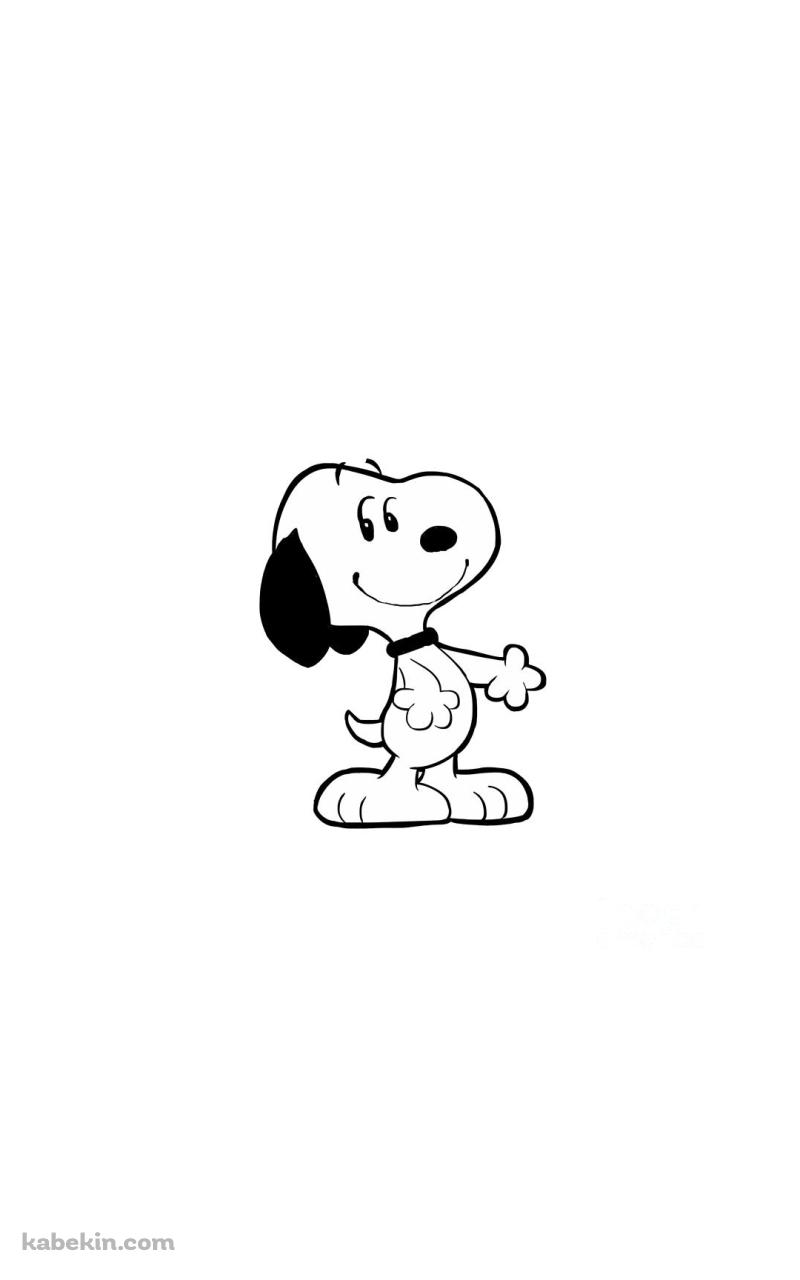スヌーピー / Snoopy / 白 / シンプルのAndroidの壁紙(800px x 1280px) スマホ用