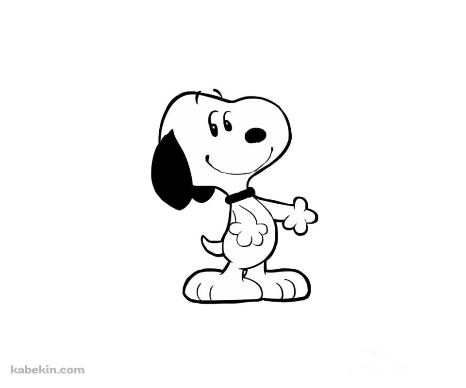 スヌーピー / Snoopy / 白 / シンプルのAndroidの壁紙(960px x 800px) スマホ用