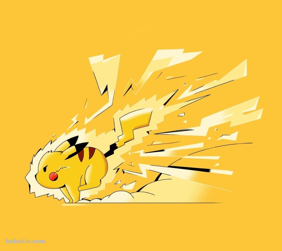 走るピカチュウ / ポケモンのAndroidの壁紙(1080px x 960px) スマホ用