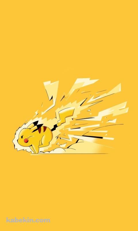 走るピカチュウ / ポケモンのAndroidの壁紙(480px x 800px) スマホ用