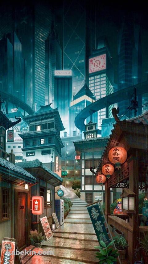 NARUTO -ナルト- / 木の葉隠れの隠れ里 / ラーメン / 一楽のAndroidの壁紙(480px x 854px) スマホ用