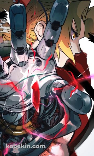 鋼の錬金術師 FULLMETAL ALCHEMIST / めちゃくちゃかっこいいエドワード・エルリック / ハガレン / ファンアートのAndroidの壁紙(360px x 592px) スマホ用