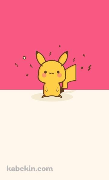 かわいいピカチュウ / ポケモン / ポケットモンスター / ピンクのAndroidの壁紙(360px x 592px) スマホ用