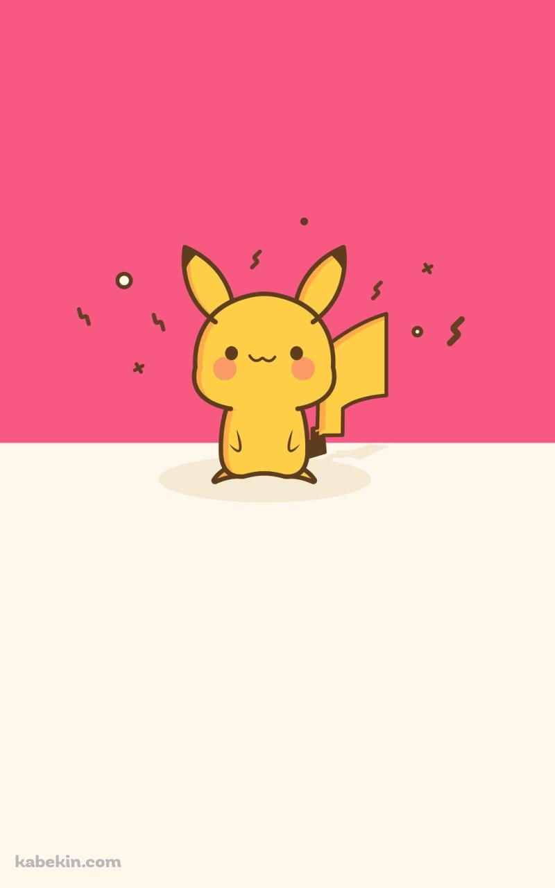 かわいいピカチュウ / ポケモン / ポケットモンスター / ピンクのAndroidの壁紙(800px x 1280px) スマホ用