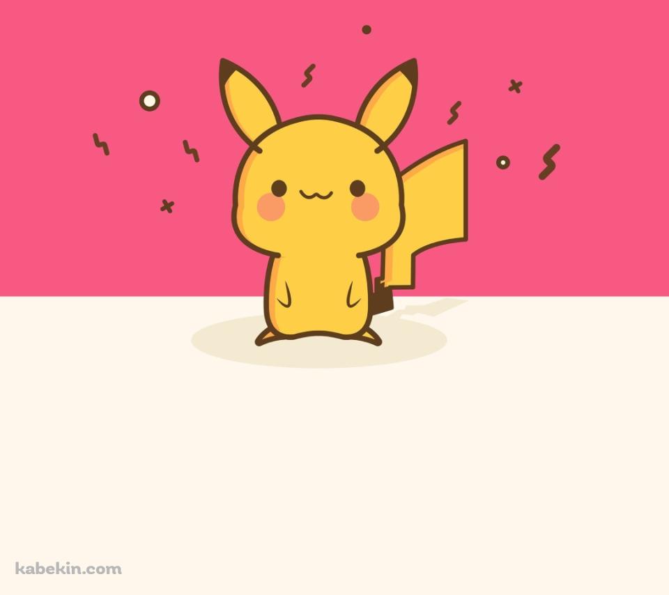 かわいいピカチュウ / ポケモン / ポケットモンスター / ピンクのAndroidの壁紙(960px x 854px) スマホ用
