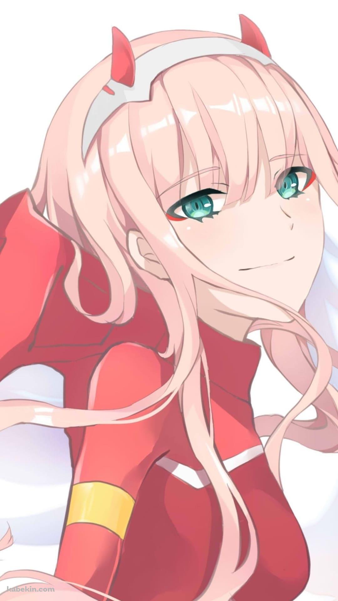 Darling In The Franxx / ダーリン・イン・ザ・フランキス / かわいいゼロツー Code:002 / ファンアートのAndroidの壁紙(1080px x 1920px) スマホ用