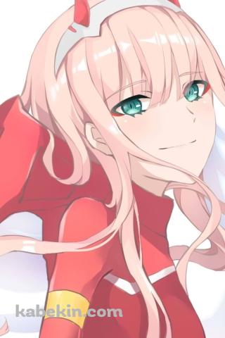 Darling In The Franxx / ダーリン・イン・ザ・フランキス / かわいいゼロツー Code:002 / ファンアートのAndroidの壁紙(320px x 480px) スマホ用