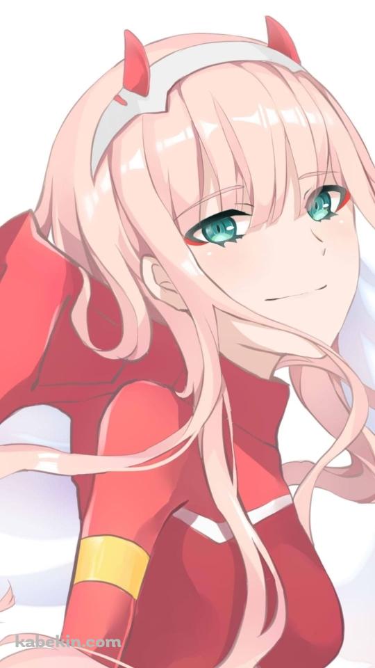 Darling In The Franxx / ダーリン・イン・ザ・フランキス / かわいいゼロツー Code:002 / ファンアートのAndroidの壁紙(540px x 960px) スマホ用