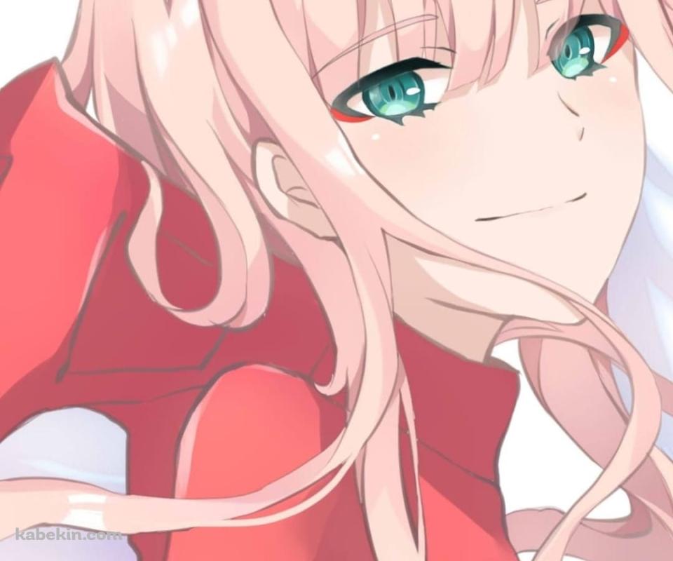 Darling In The Franxx / ダーリン・イン・ザ・フランキス / かわいいゼロツー Code:002 / ファンアートのAndroidの壁紙(960px x 800px) スマホ用