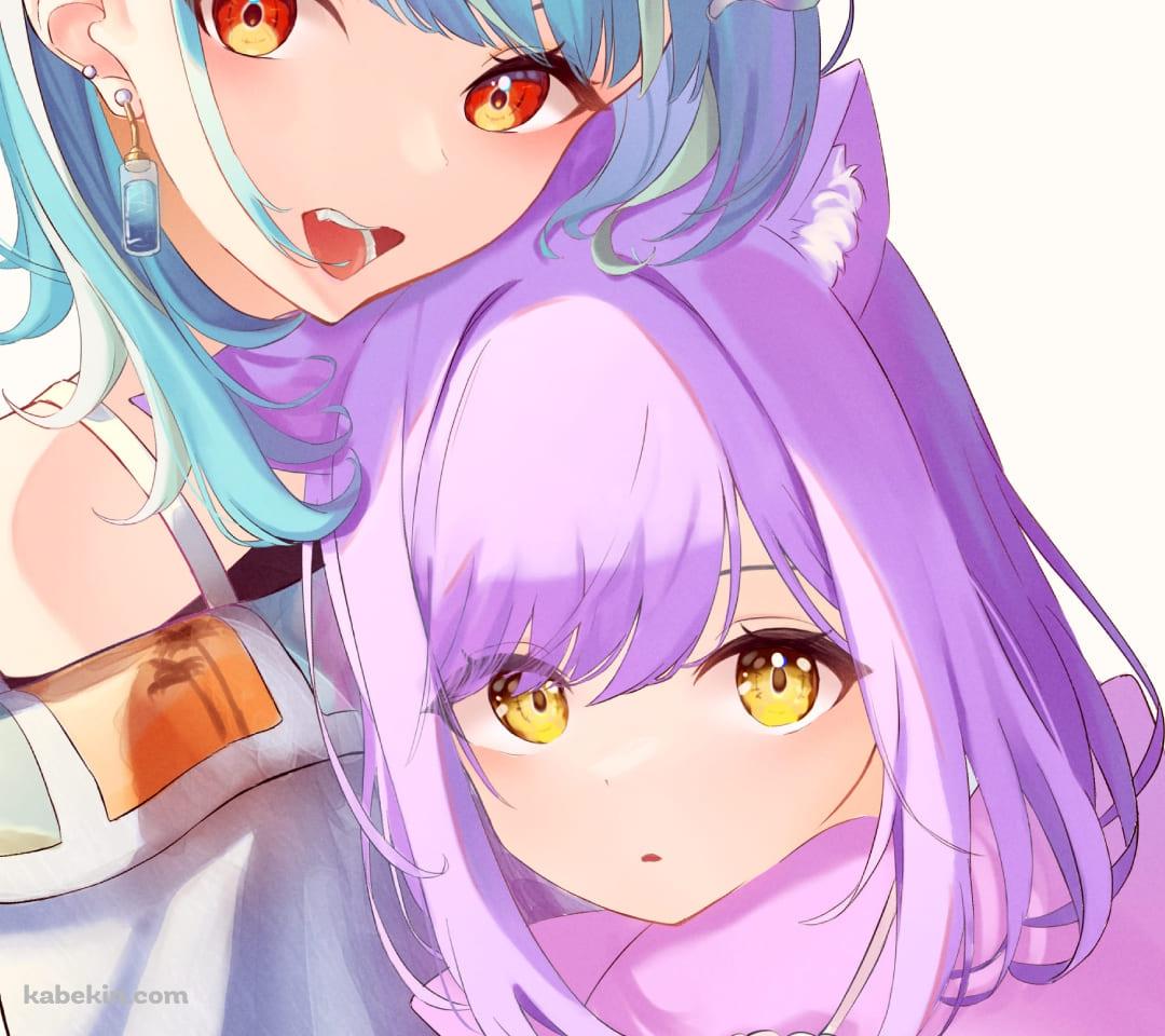 かわいい白波らむね / 紫宮 るな / ぶいすぽっ！のAndroidの壁紙(1080px x 960px) スマホ用