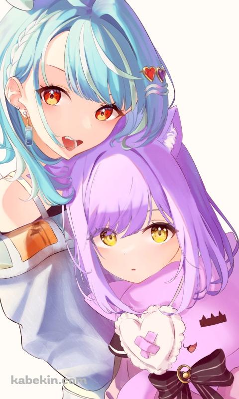 かわいい白波らむね / 紫宮 るな / ぶいすぽっ！のAndroidの壁紙(480px x 800px) スマホ用