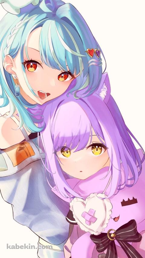 かわいい白波らむね / 紫宮 るな / ぶいすぽっ！のAndroidの壁紙(480px x 854px) スマホ用