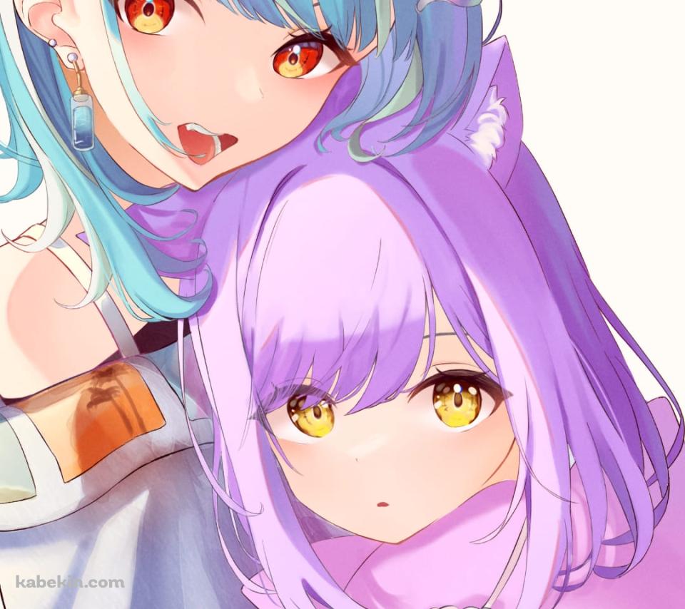 かわいい白波らむね / 紫宮 るな / ぶいすぽっ！のAndroidの壁紙(960px x 854px) スマホ用