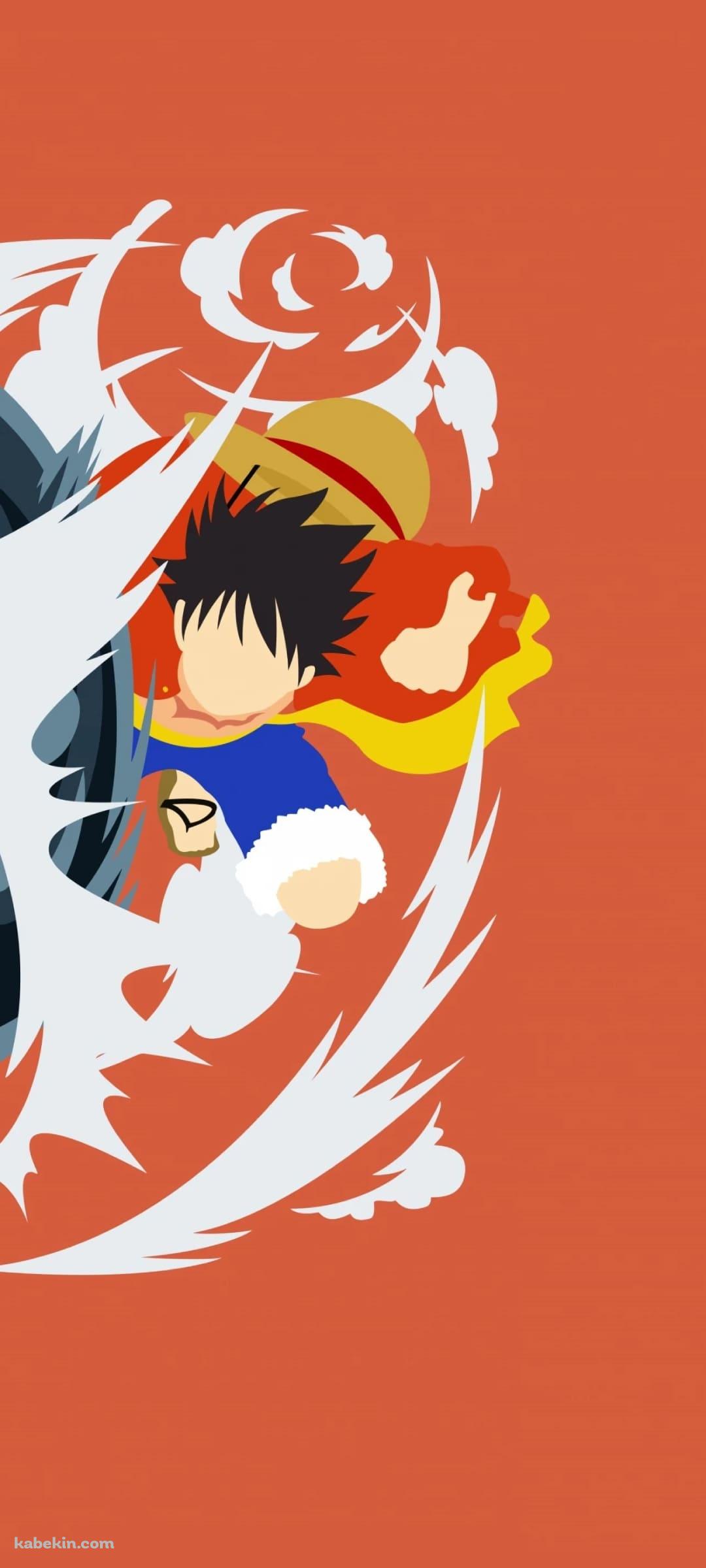 ONE PIECE / ワンピース / ルフィ / ベクター / オレンジのAndroidの壁紙(1080px x 2400px) スマホ用