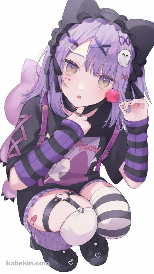 かわいい紫宮るな / ぶいすぽっ！ / バーチャルライバーのAndroidの壁紙(540px x 960px) スマホ用