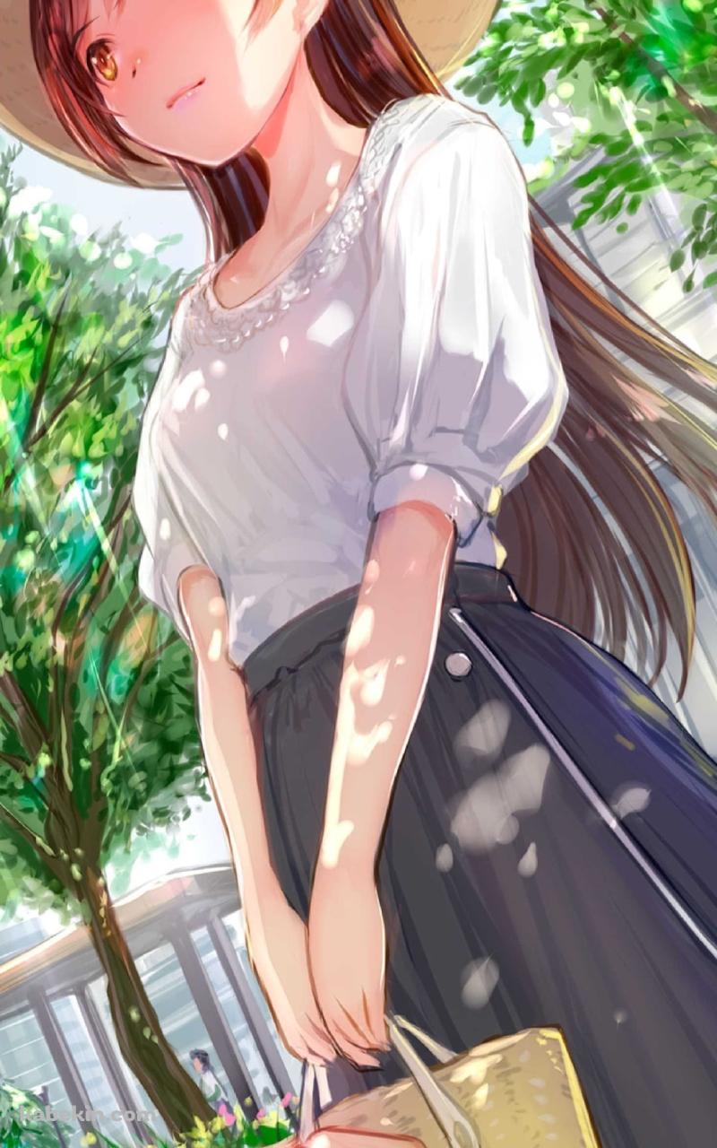 待ち合わせ中の水原千鶴 / 彼女、お借りします / ファンアート / かわいいのAndroidの壁紙(800px x 1280px) スマホ用