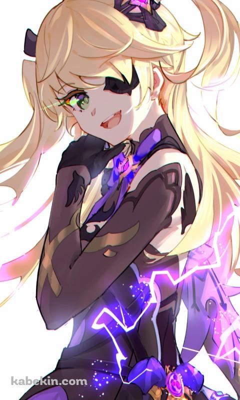 Fischl / フィッシュル・ヴォン・ルフシュロス・ナフィードット / 原神インパクトのAndroidの壁紙(480px x 800px) スマホ用