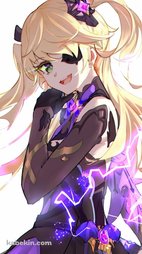 Fischl / フィッシュル・ヴォン・ルフシュロス・ナフィードット / 原神インパクトのAndroidの壁紙(480px x 854px) スマホ用