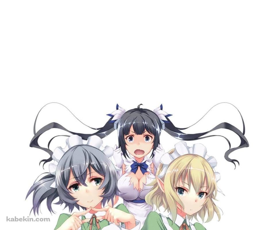 ヘスティア / エイナ・チュール / シル・フローヴァ / リュー・リオン / リリルカ・アーデ / ダンジョンに出会いを求めるのは間違っているだろうか / ダンまち / ファンアートのAndroidの壁紙(960px x 800px) スマホ用