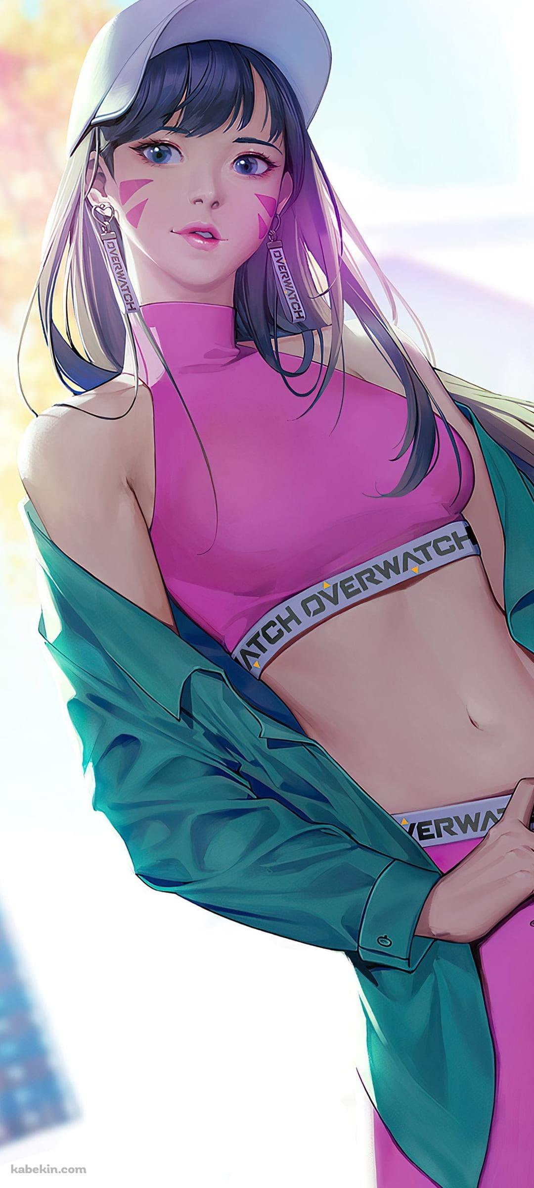 かわいいD.Va / オーバーウォッチ / OverwatchのAndroidの壁紙(1080px x 2400px) スマホ用
