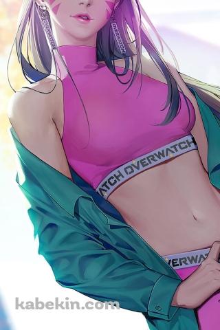 かわいいD.Va / オーバーウォッチ / OverwatchのAndroidの壁紙(320px x 480px) スマホ用