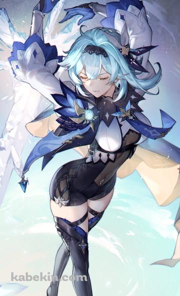 綺麗なエウルア / Eula / 原神 / GenshinのAndroidの壁紙(360px x 592px) スマホ用
