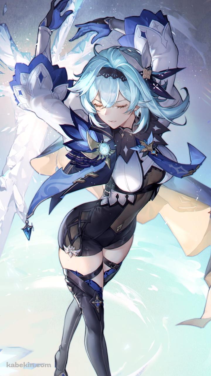 綺麗なエウルア / Eula / 原神 / GenshinのAndroidの壁紙(720px x 1280px) スマホ用
