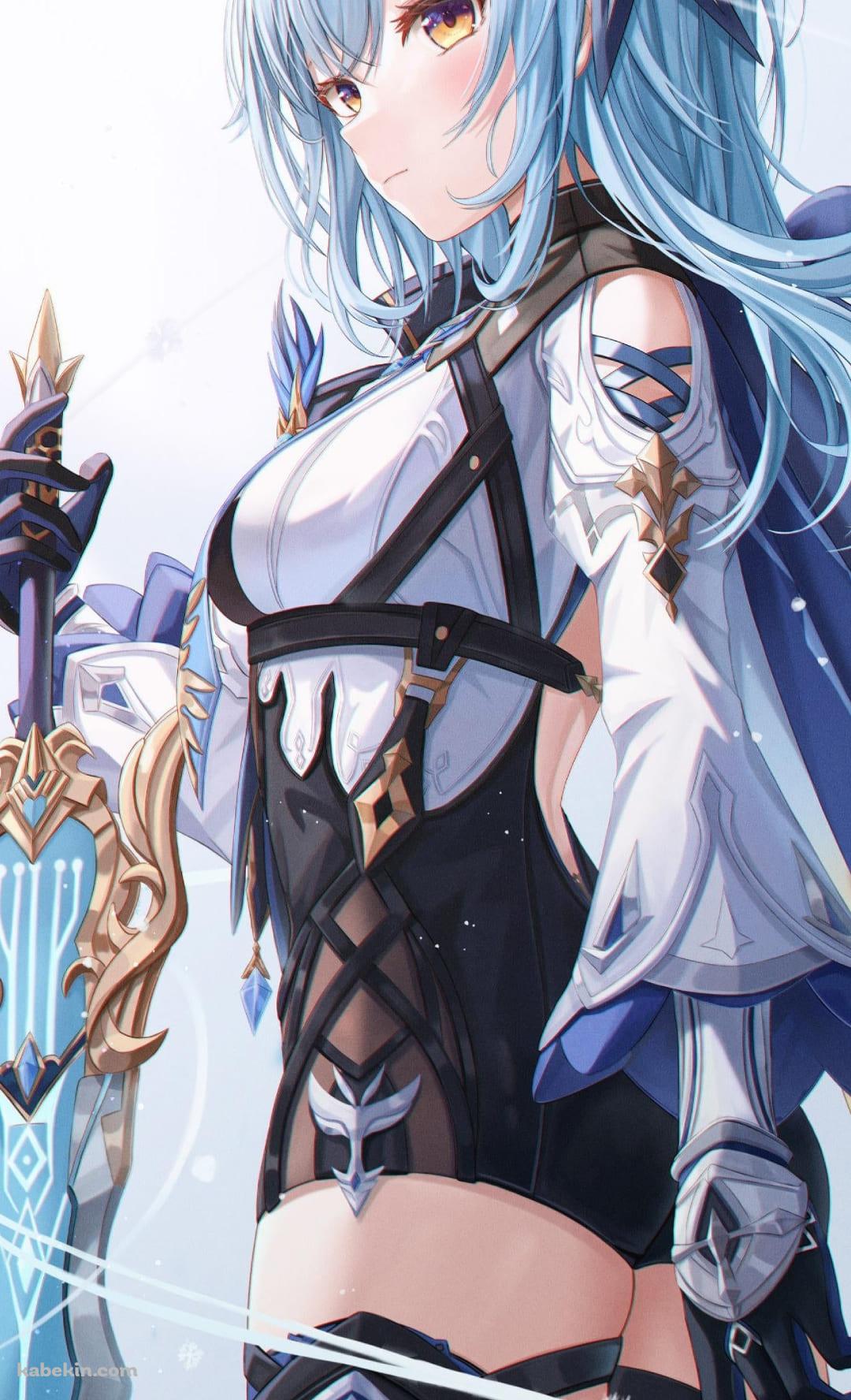 かわいいエウルア / Eula / 原神 / GenshinのAndroidの壁紙(1080px x 1776px) スマホ用