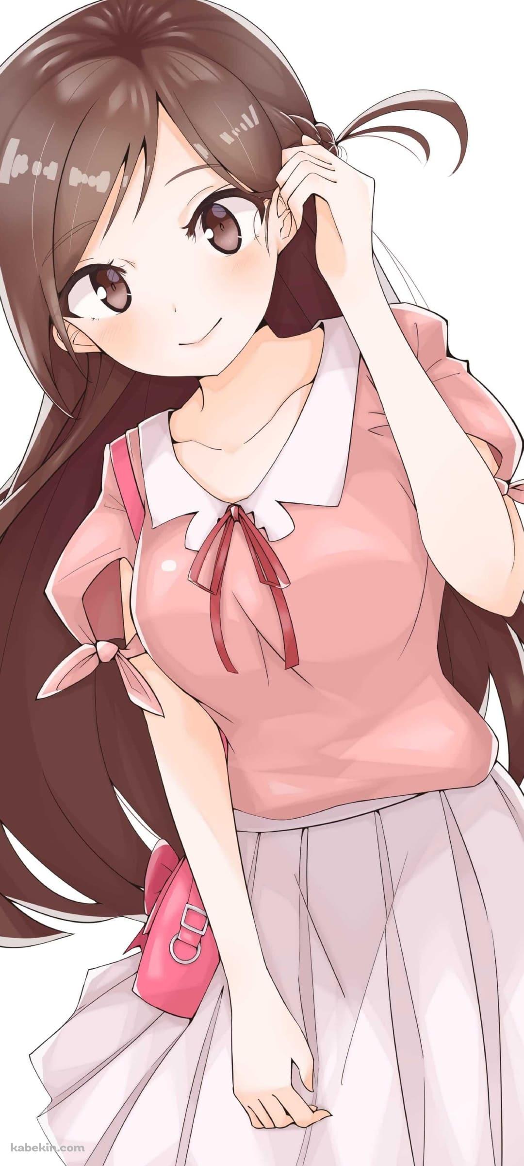 待ち合わせ中の水原千鶴 / 彼女、お借りします / ファンアート / かわいいのAndroidの壁紙(1080px x 2400px) スマホ用