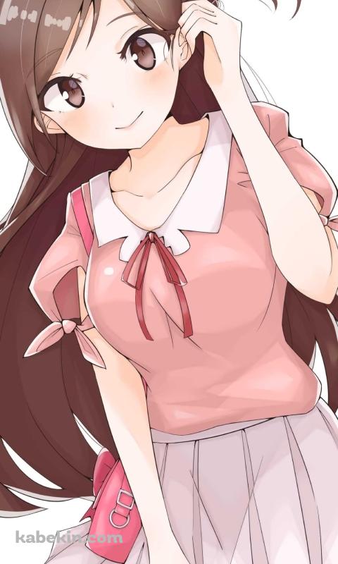 待ち合わせ中の水原千鶴 / 彼女、お借りします / ファンアート / かわいいのAndroidの壁紙(480px x 800px) スマホ用