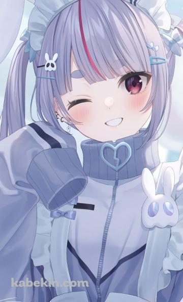 かわいい兎咲ミミ / ぶいすぽっ！/ ファンアートのAndroidの壁紙(360px x 592px) スマホ用