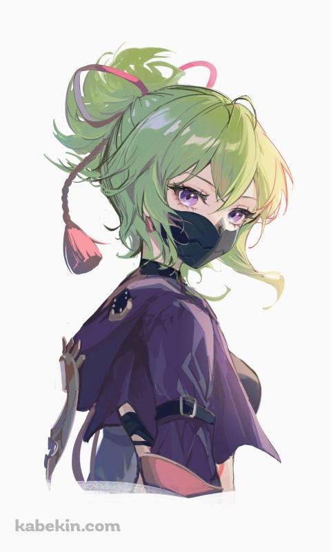 かっこいい久岐忍(くきしのぶ) / 雷 / 原神 / ファンアートのAndroidの壁紙(480px x 800px) スマホ用