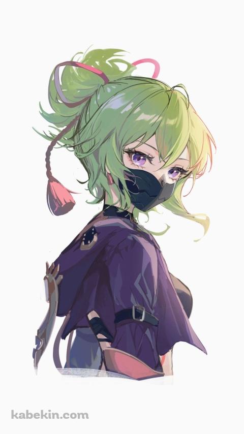 かっこいい久岐忍(くきしのぶ) / 雷 / 原神 / ファンアートのAndroidの壁紙(480px x 854px) スマホ用