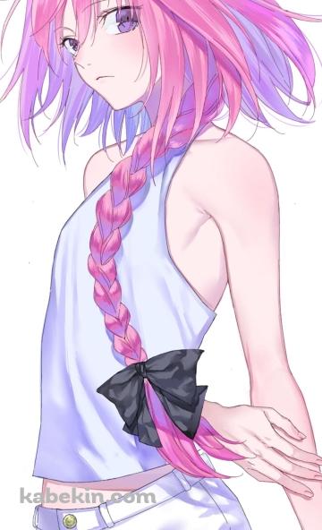 ショートパンツを履いた澄ました表情のアストルフォ / Fate/Apocrypha / ファンアートのAndroidの壁紙(360px x 592px) スマホ用