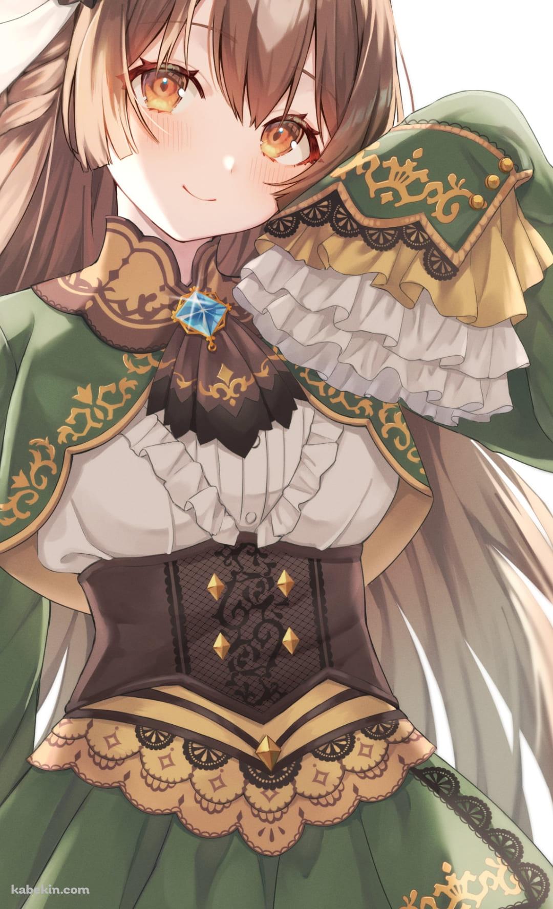 緑のドレスを着たかわいいサトノダイヤモンド / ウマ娘 / ファンアートのAndroidの壁紙(1080px x 1776px) スマホ用