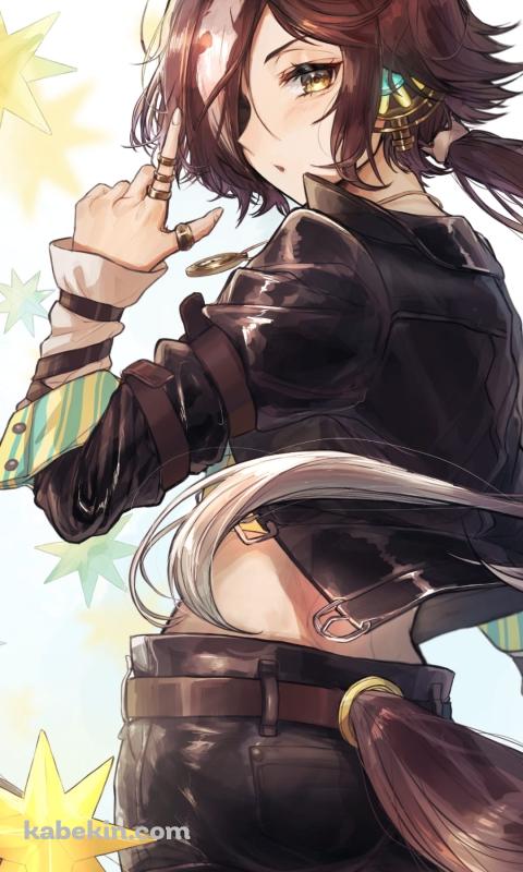 かっこいいウォッカ / 後ろ姿 / ウマ娘 / ファンアートのAndroidの壁紙(480px x 800px) スマホ用